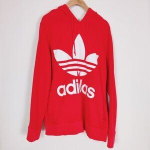 Adidas Adicolor Trefoil Hoodie Women's Sweatshirt Pink Size Large Gorpcore NEW